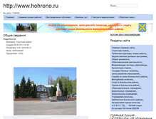 Tablet Screenshot of hohrono.ru